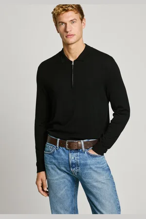 Pepe Jeans Textured logo leather belt