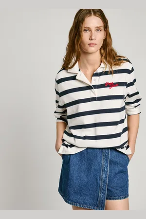 Pepe Jeans Striped polo neck sweatshirt