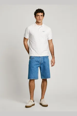 Pepe Jeans Slim fit printed piqué short-sleeve polo