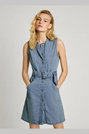 Pepe Jeans Regular fit denim mini dress