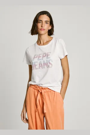 Pepe Jeans Regular fit strass logo t-shirt