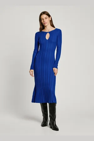 Pepe Jeans Keyhole neckline midi dress