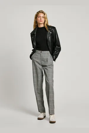 Pepe Jeans Straight houndstooth trousers