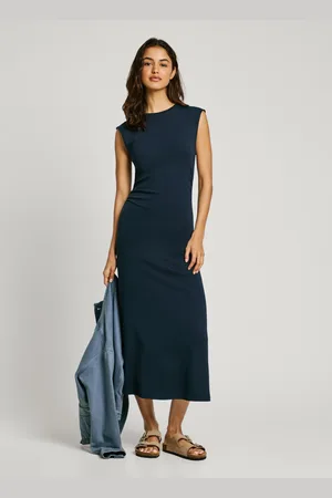 Pepe Jeans Draped midi dress