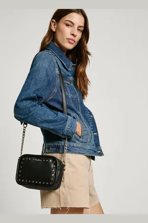 Pepe Jeans Metal studded shoulder bag