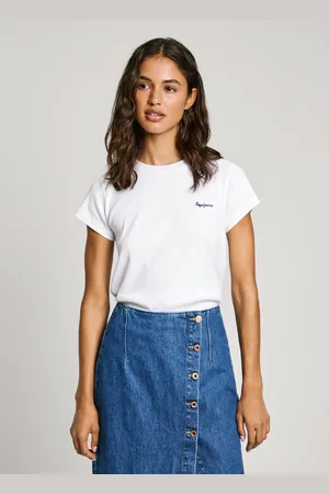 Pepe Jeans Ribbed logo print t-shirt