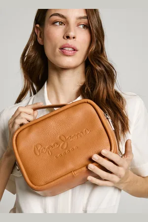 Pepe Jeans Leather effect crossbody bag with embossed logo