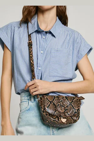 Pepe Jeans Animal print flap bag