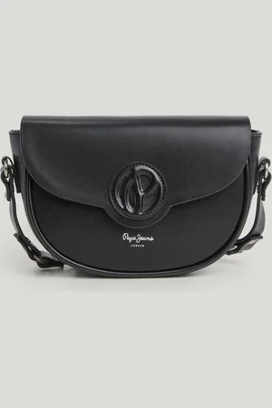 Pepe Jeans Leather effect flap bag