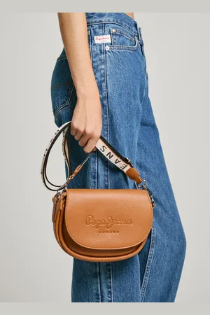 Pepe Jeans Leather effect flap bag