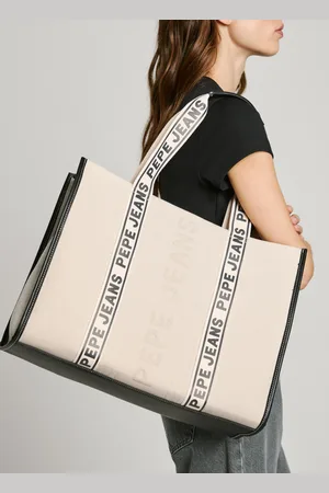 Pepe Jeans Leather effect detail tote bag