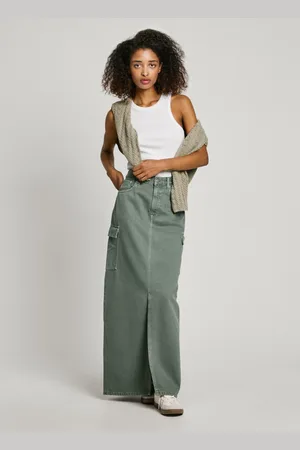 Pepe Jeans Regular fit denim maxi skirt