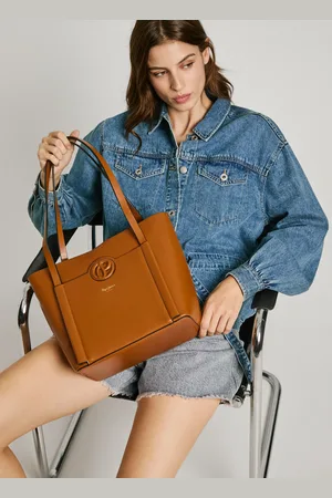 Pepe Jeans Leather effect tote bag