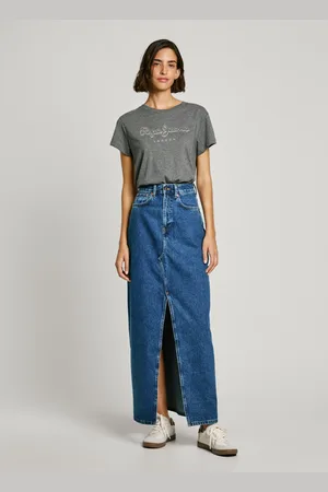 Pepe Jeans Regular fit denim maxi skirt