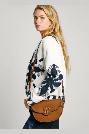Pepe Jeans Leather effect flap bag