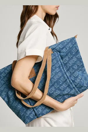 Pepe Jeans Denim logo tote bag