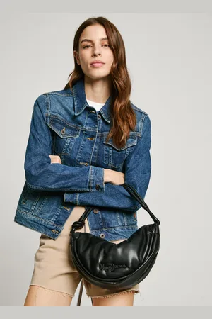 Pepe Jeans Leather effect half moon bag
