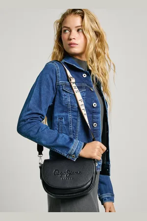 Pepe Jeans Leather effect flap bag