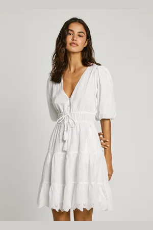 Pepe Jeans Puff sleeve mini dress