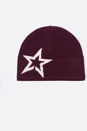 Perfect Moment Logo Star Merino Wool Beanie ONESIZE
