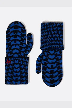 Perfect Moment Twisted Houndstooth Après Mittens ONESIZE