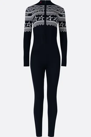 Perfect Moment Intarsia-Knit Merino Wool Jumpsuit L