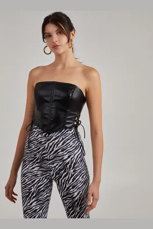 Pink Vanilla Premium Leather Look Corset - 10
