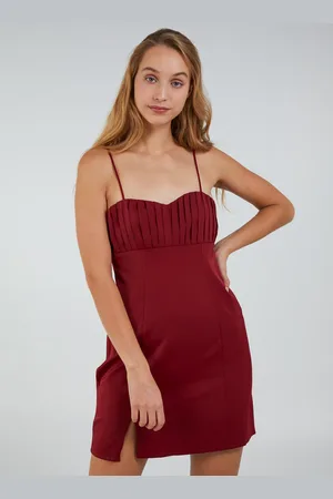 Pink Vanilla Bodycon Dress With Split - 10