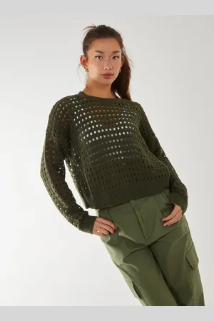 Pink Vanilla Crochet Knitted Sweatshirt - M/L