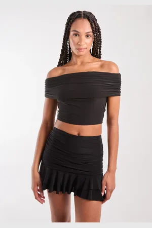 Pink Vanilla Bardot Slinky Top - M
