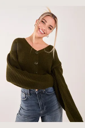 Pink Vanilla V Neck Cropped Knitted Cardigan - S/M