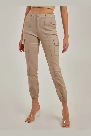 Pink Vanilla Utility Stretch Cargo Trousers - 10