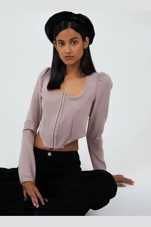 Pink Vanilla Long Sleeve Corset Top - 10