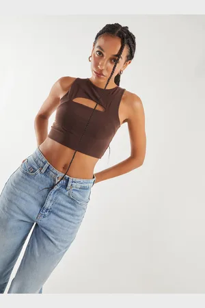 Pink Vanilla Letterbox Crop Top - S