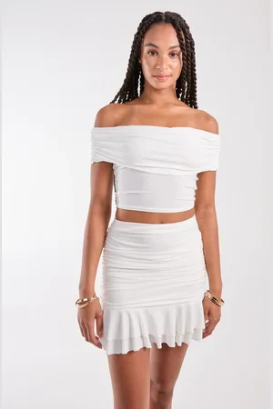 Pink Vanilla Bardot Slinky Top - L