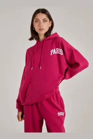 Pink Vanilla Paris Slogan Hoodie - S