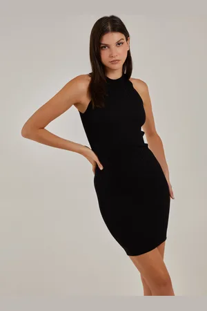 Pink Vanilla Rib Bodycon Midi Dress - S