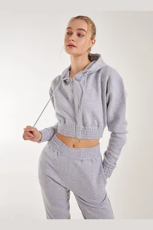 Pink Vanilla Long Sleeve Zip Up Hoodie - L