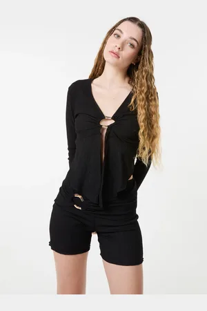 Pink Vanilla Textured Gold Ring Top - L