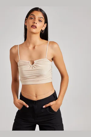 Pink Vanilla Gathered Ring Detail Slinky Cami Top - S