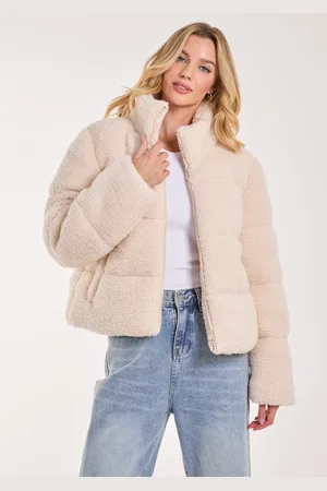 Pink Vanilla Teddy Padded Coat - L