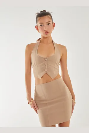 Pink Vanilla Bengaline Tie Waistcoat - S
