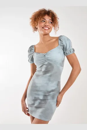 Pink Vanilla Tie Dye Print Rib Mini Dress - 6
