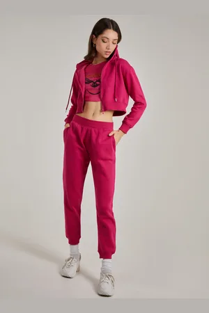 Pink Vanilla Cropped Zip Through Hoodie - L