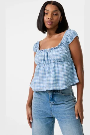 Pink Vanilla Milkmaid Crop Top - L