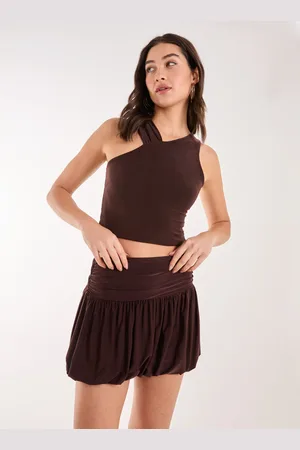 Pink Vanilla Asymmetric Strap Crop Top - M/L