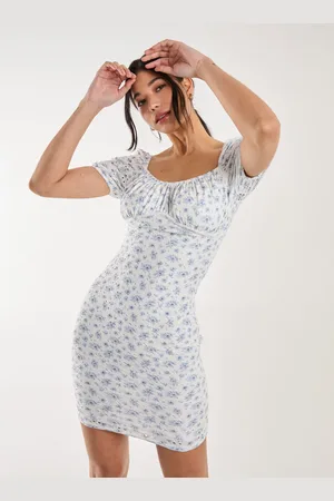 Pink Vanilla Floral Broderie Puff Sleeve Dress - 12