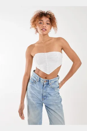 Pink Vanilla Tiger Print Textured Corset Top - 6