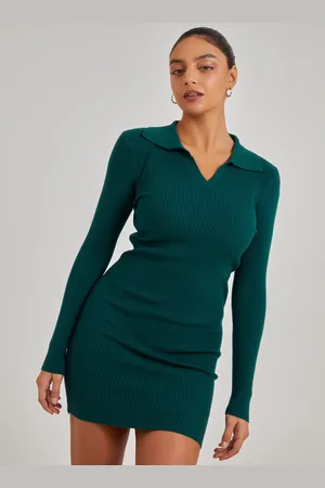 Pink Vanilla V Neck Collared Jumper Dress - M