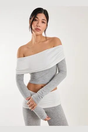 Pink Vanilla Two Tone Bardot Top - S
